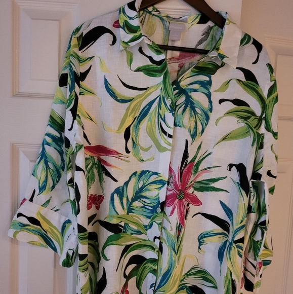 Chico's linen shirt - Picture 5 of 7